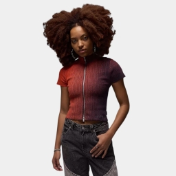 футболка w j air jdn zip knit top