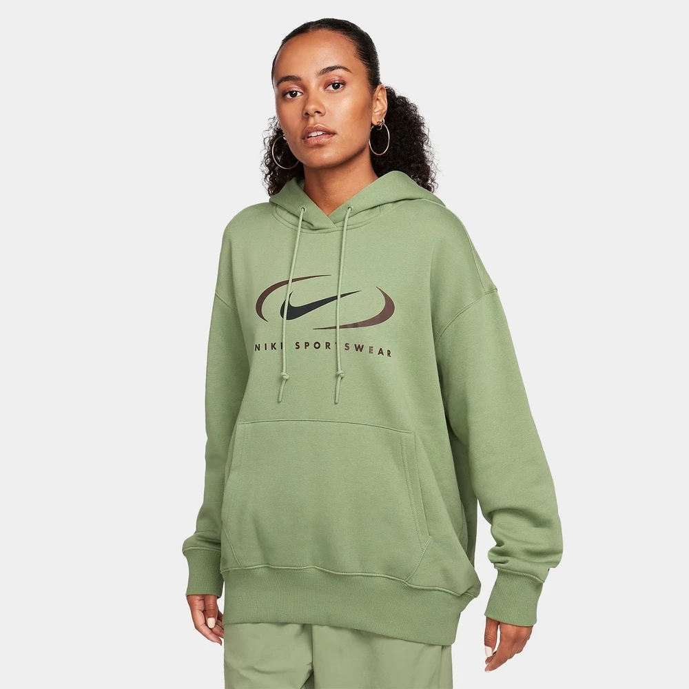 толстовка fleece over size swoosh