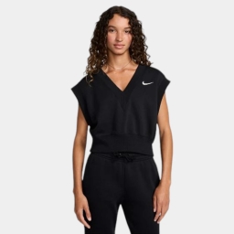 жилетка w nsw phnx flc slvls vneck crp