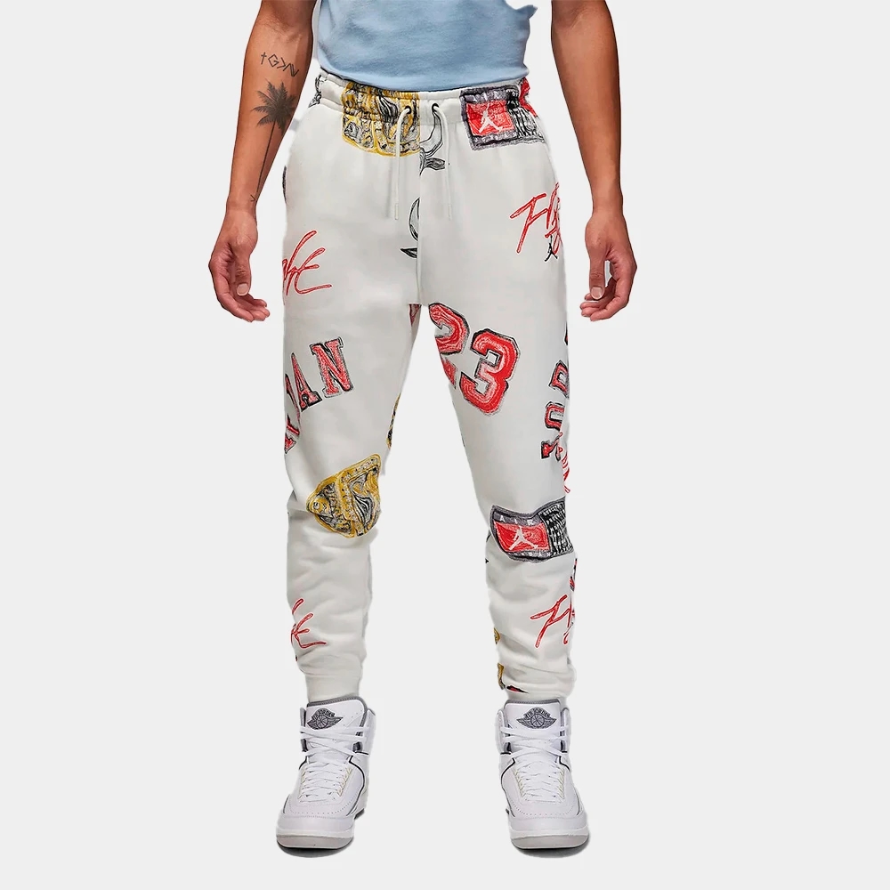 брюки essential aop fleece pant