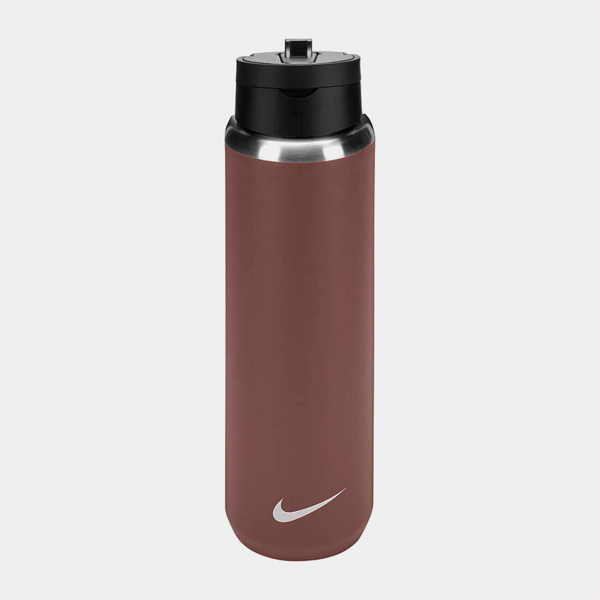 Изображение БУТЫЛКА NIKE SS RECHARGE STRAW BOTTLE 24 OZ SMOKEY MAUVE/BLACK/PLATINUM VIOLET 24OZ