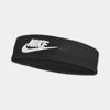 Изображение ПОВЯЗКА НА ГОЛОВУ NIKE CLASSIC HEADBAND WIDE TERRY BLACK/WHITE OSFM