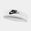 Изображение ПОВЯЗКА НА ГОЛОВУ NIKE CLASSIC HEADBAND WIDE TERRY WHITE/BLACK OSFM