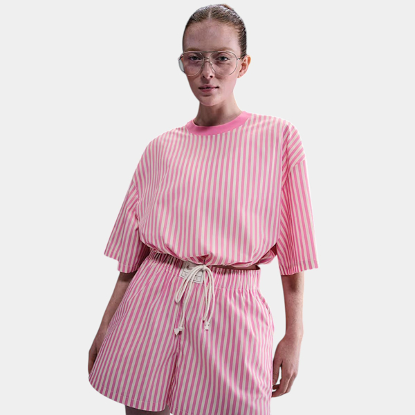 Изображение ФУТБОЛКА W NSW STRIPE PPLN BOXY TOP
